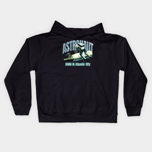 Astronaut Born In Atlantic City Kids Hoodie